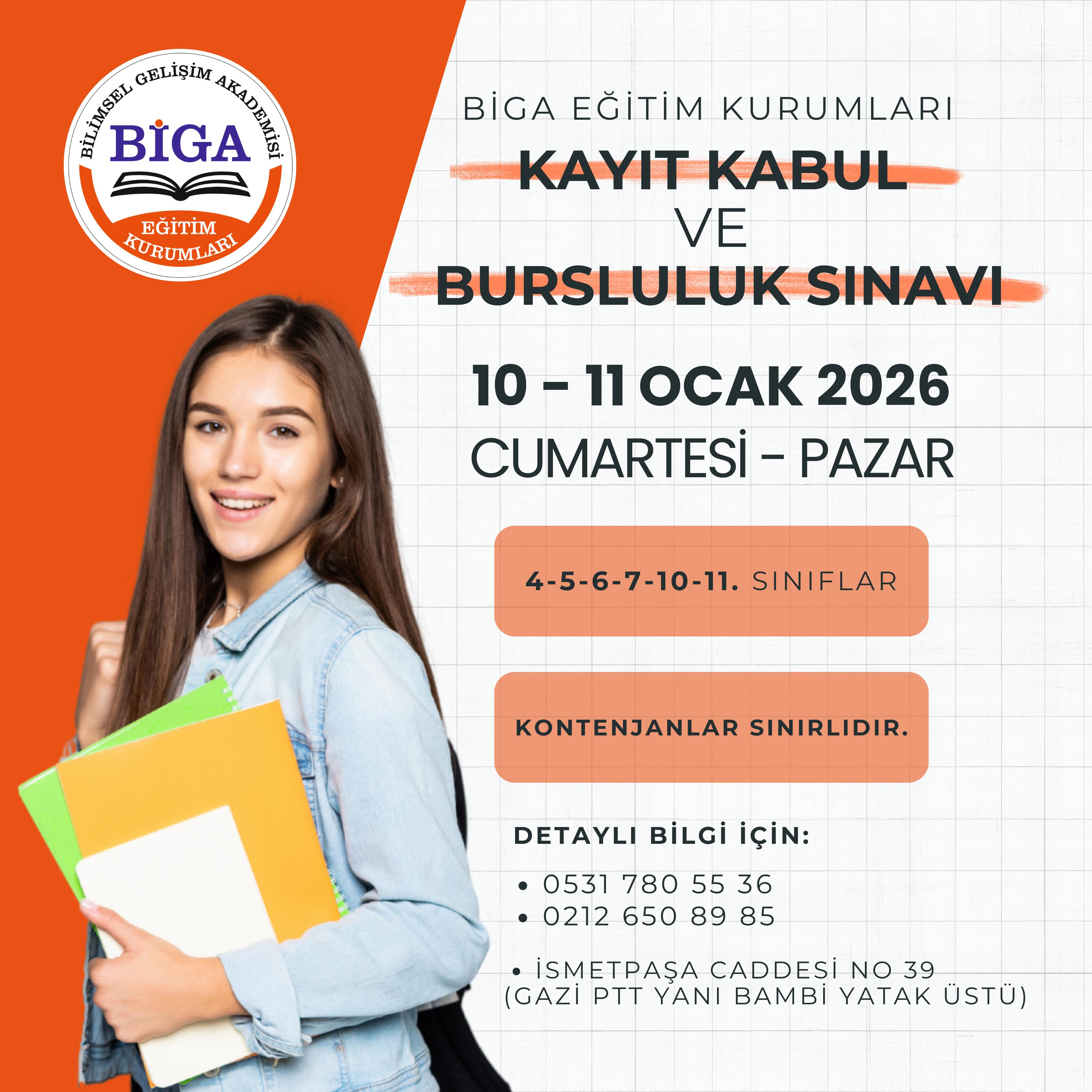 KURUMA KABUL VE BURSLULUK SINAVI