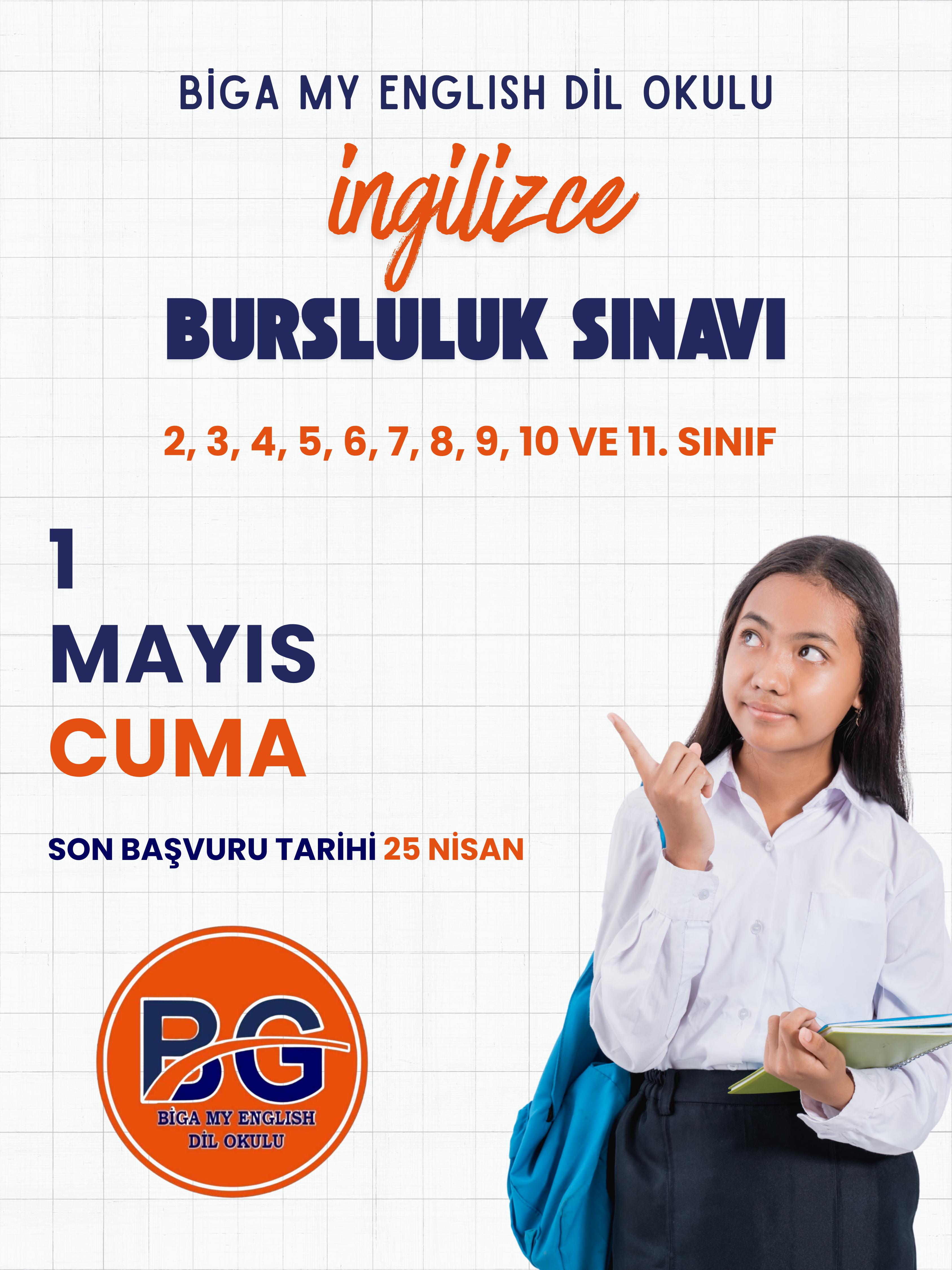 İNGİLİZCE BURSLULUK KABUL SINAVI